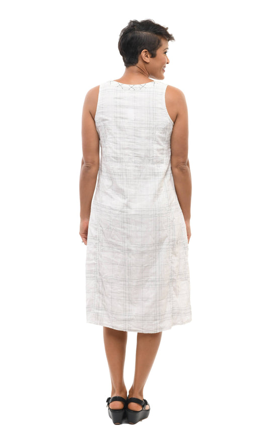 Victoria Dress in White Onyx