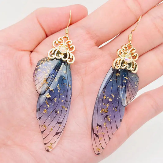 Handmade Fairy/Butterfly Wing Earrings