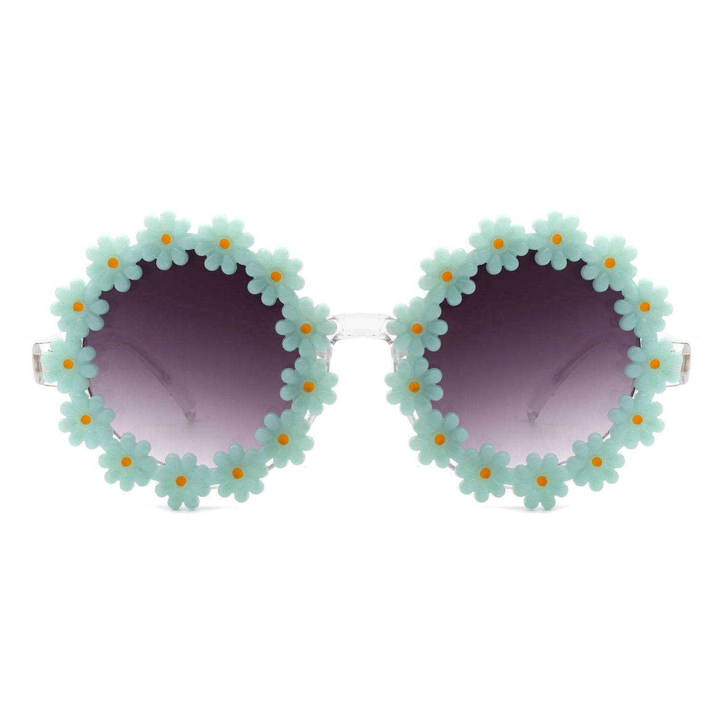 Round Daisy Flower Shape Circle Party Women Sunglasses