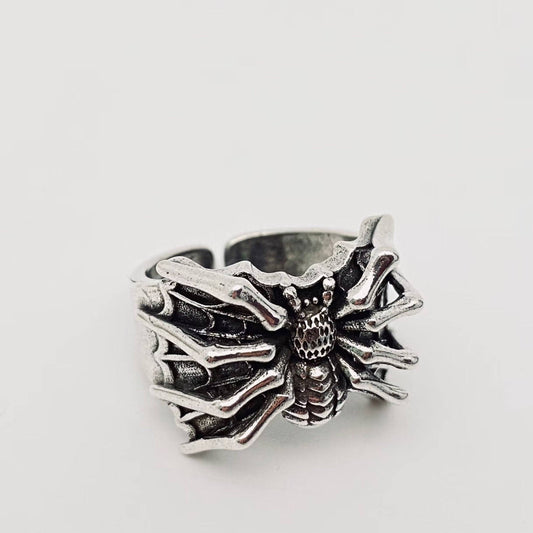 Adjustable Vintage-Style Spider Ring