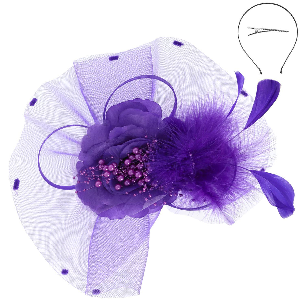 Royal Amethyst Bloom Fascinator