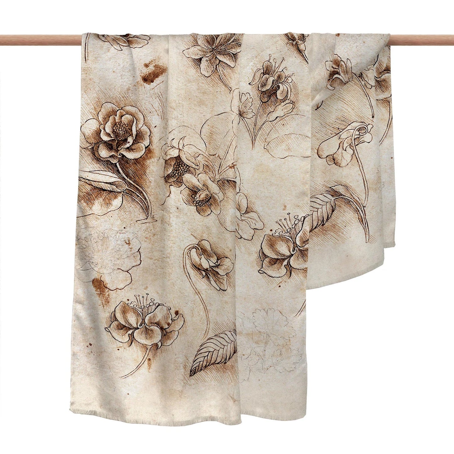 da Vinci Flower Study Shawl