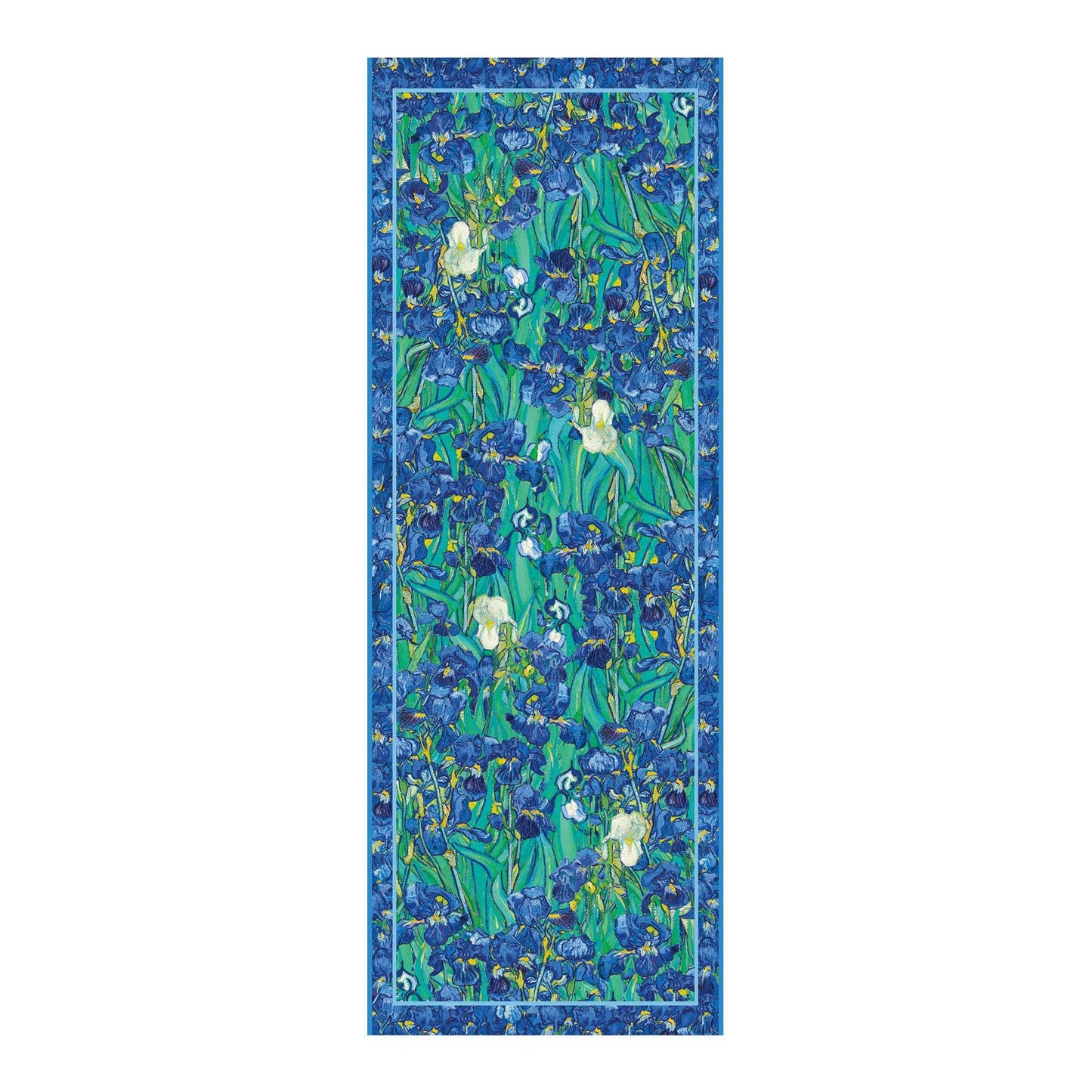 Van Gogh Irises Silk Blend Shawl – Lightweight Dressy Wrap