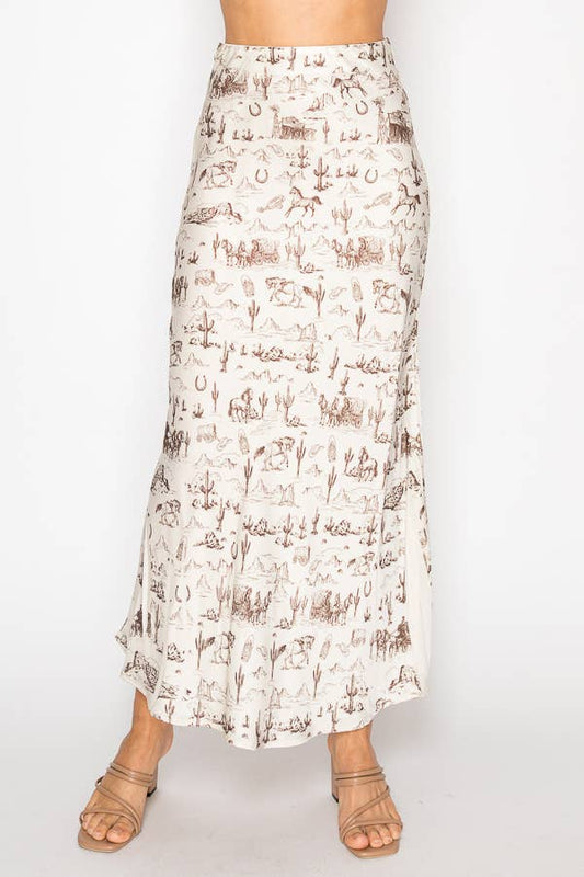 Silky Satin Midi Skirt With Effortless Flow