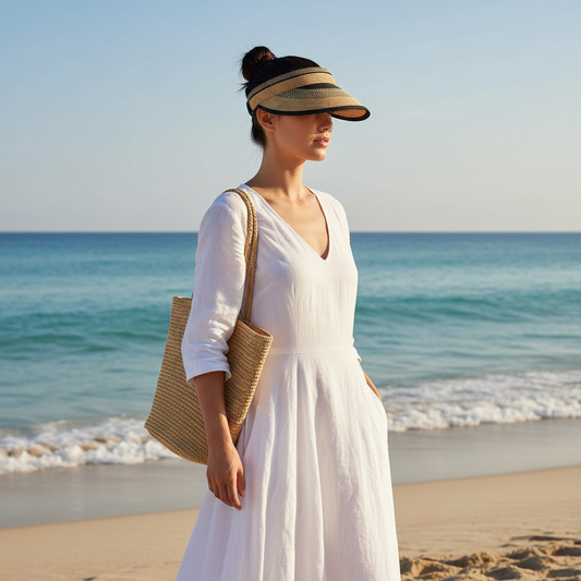 Paper Stripe Visor Hat | UPF 50+