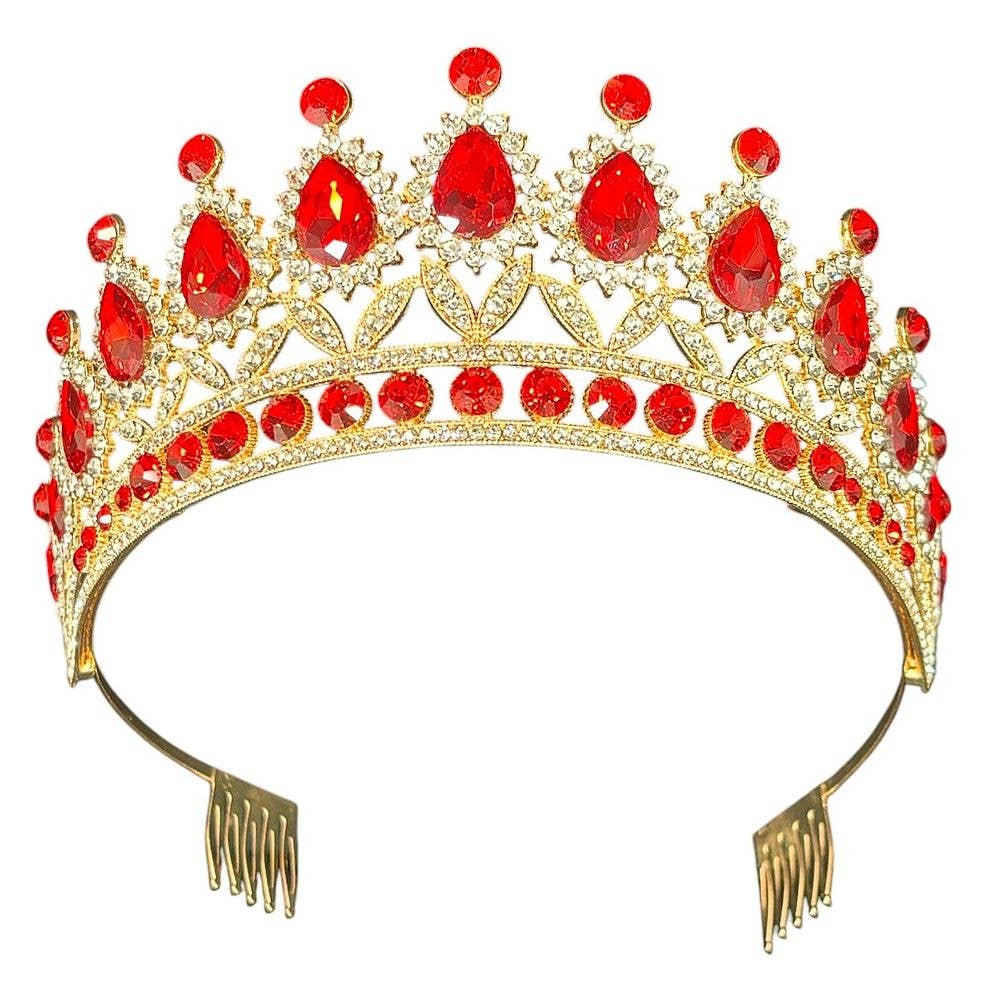 Dazzling Flower Rhinestone Tiara