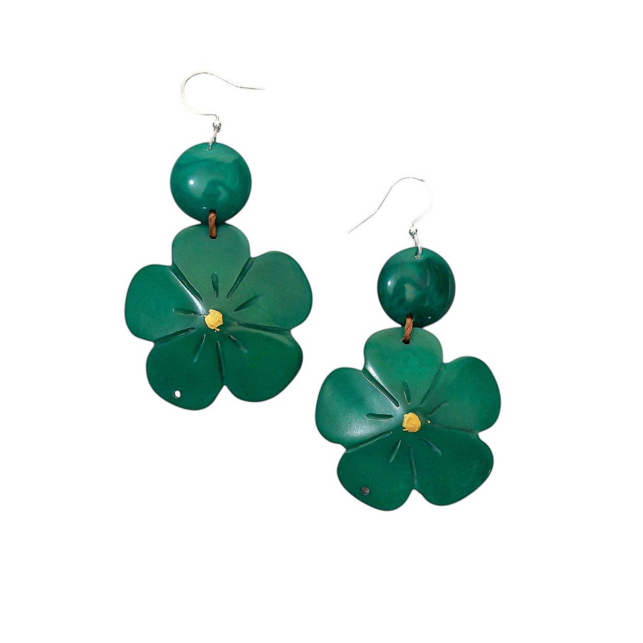 Stephanie Tagua Flower Earrings