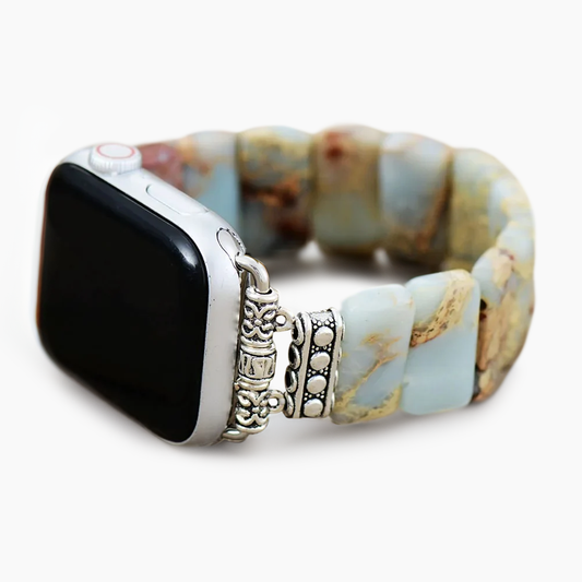 Earth Tibetan Jasper Stretch Apple Watch Strap