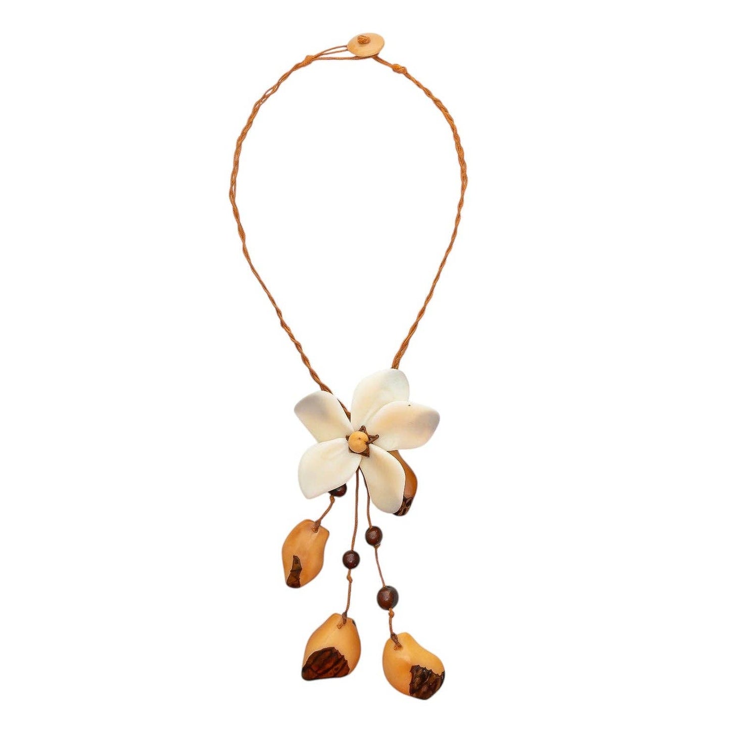 Floral Tagua Necklace