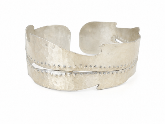 Sterling Alchemy Hammered Upper Arm Cuff
