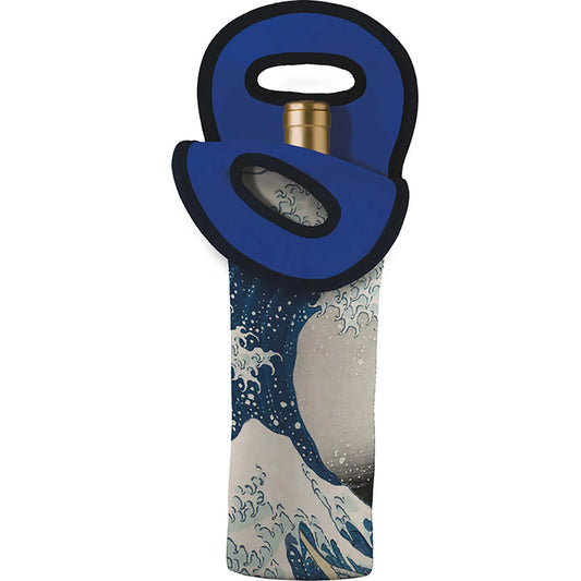 Hokusai The Great Wave Wine Bottle Tote