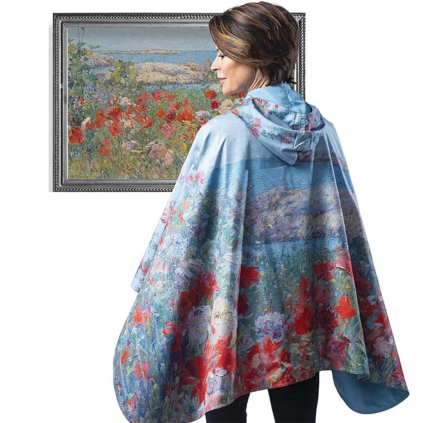 Reversible Rain Cape- Hassam Celia's Garden