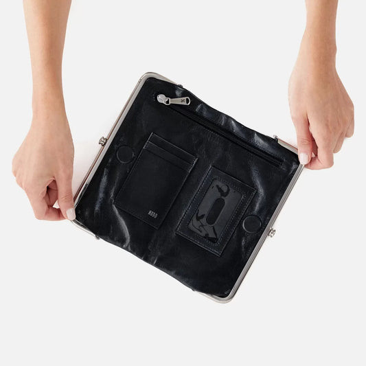 Lauren Clutch Wallet in Polished Leather