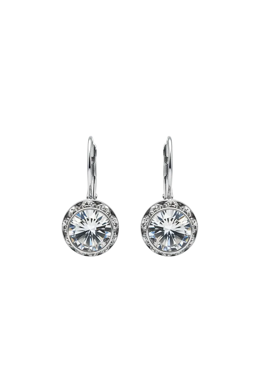 Crystal April French Wire Earrings