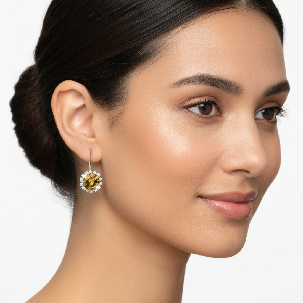 Topaz November Birthstone Earrings