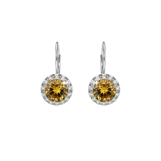Topaz November Birthstone Earrings