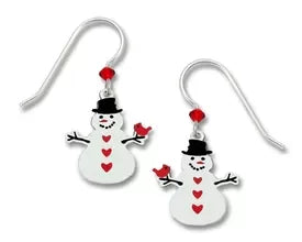 Snowman & Cardinal Earrings