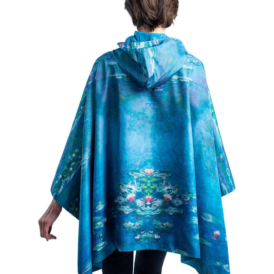 Reversible Rain Cape- Monet Water Lilies