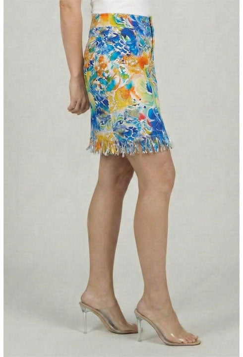Pull On Fringe Skirt- Jessica