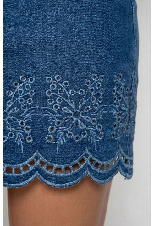 Bluebell Lace Skirt- Yacht