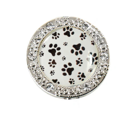 Little Paw Prints Bling Key Ring