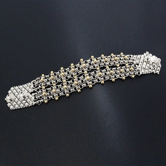 Two Tone Liquid Metal Bracelet