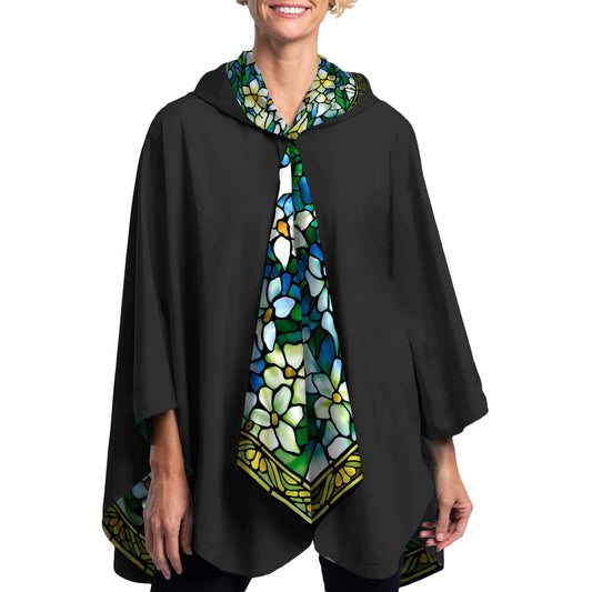 Reversible Rain Cape- Tiffany Field of Lilies