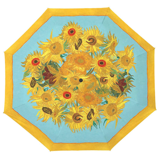 van Gogh Sunflowers Umbrella- Reverse Open