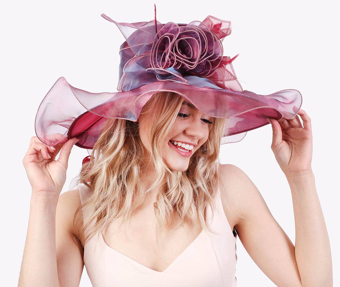 Kentucky Derby Church Party Organza Hat