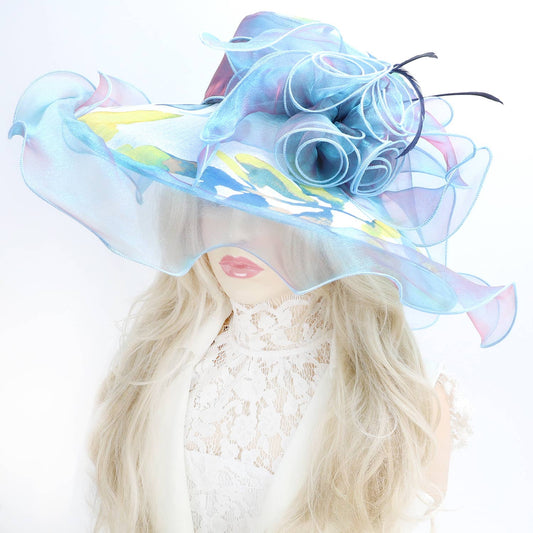 Tea Party Floral Organza Hat